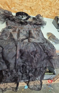  Addams Family Wednesday Rave'N Women's Dress Adult Fancy Dress - Picture 1 of 9