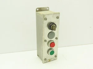 Allen Bradley 800R-4HZ4 Pulsante 30mm Stazione di Controllo Operatore Contenitore SS - Foto 1 di 10