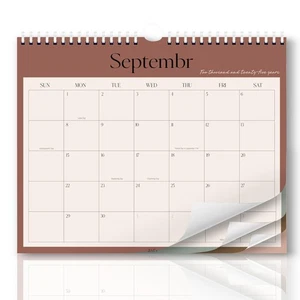 Aesthetic 2025-2026 Wall Calendar - 16 Monthly Calendar from September 2025 t... - Picture 1 of 7