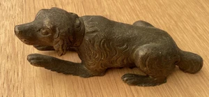 Vintage small Brass Spaniel Figurine, good condition #Z10 - Picture 1 of 7