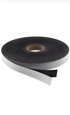 Flexible Magnetic Strip with Adhesive Back - 0.06" Thick x 1" Wide x 100 Feet...