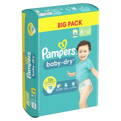 Pampers® Windeln baby-dry™ BIG PACK Größe Gr.6 (13-18 kg) für Kids und...