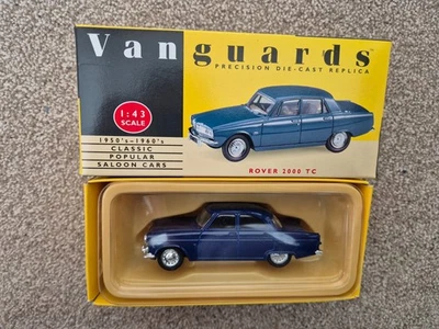 1/43 Corgi Vanguards Zircone Blu Rover 2000 TC Modellino Auto VA19004 Scatola - Immagine 1 di 4