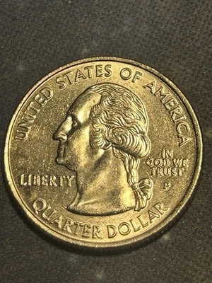 💥 2004 P MS Quality Florida Error Quarter Obv Die Chip/Crack On Base And Nose - Image 1 of 4
