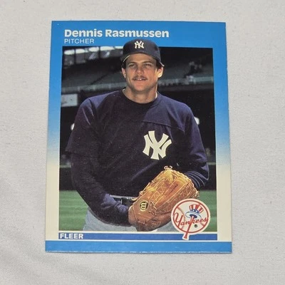 1987 Fleer - Dennis Rasmussen #110 - Image 1 of 3