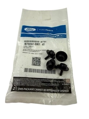 Pacote com 4 parafusos Torx de moldagem de balancim externo originais do fabricante Ford W700501-S901 - Imagem 1 de 4