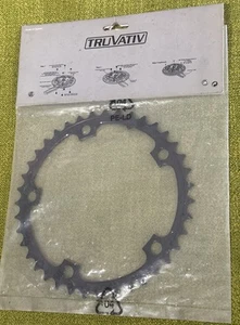 NOS 39T TRUVATIV Road Double Chainring 130 BCD Aluminum Black SRAM - Picture 1 of 3