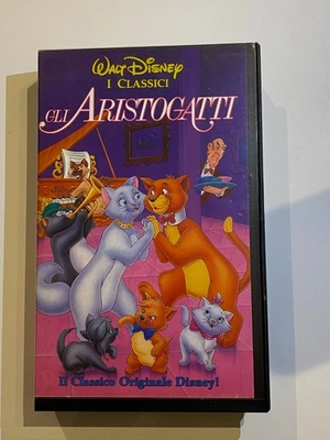 Gli Aristogatti Disney VHS 1994 I Classici Videocassetta da collezione - Immagine 1 di 4