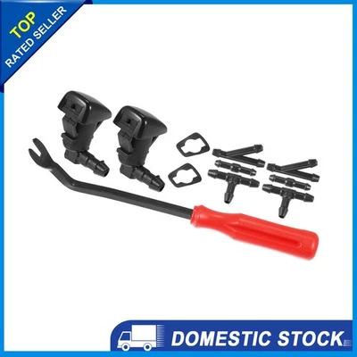 Paquete de 1 kit de boquillas de lavado de parabrisas para Cadillac CTS 2009-2015 Foto 1 de 4