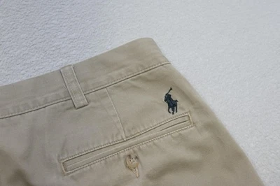 Polo Ralph Lauren Khaki Pants Classic Fit Flat Front Beige Mens Size 38 x 36 - Image 1 of 4