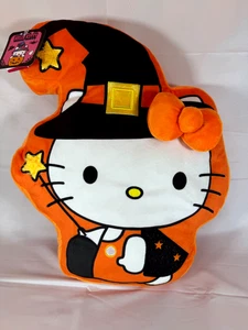 Almohada Decorativa Disfraz Bruja Naranja Halloween Hello Kitty - Imagen 1 de 7