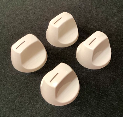 Juego de 4 perillas de control de quemador Kenmore bisque parte # 316240803 estufa gama Foto 1 de 3