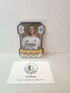 Kylian Mbappe Pro Elite Chrome Shield Card # SH 6 - Topps Match Attax 2024/25 - Picture 1 of 3