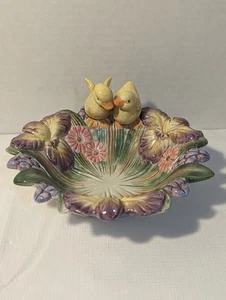 Fitz And Floyd Classics, Ceramic Ducklings, Candy / Trinket Dish. - Picture 1 of 11
