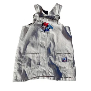 Vintage Disney Minnie Mouse Overall Kleid Mädchen 24 Monate 90er Jahre Y2K - Bild 1 von 5