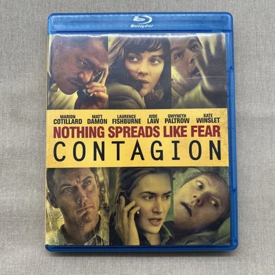 Contagion (Blu-ray 2011) Virus Disaster Thriller Steven Soderbergh D. Cotillard - Image 1 of 4