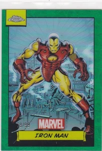 2024 Topps Chrome Marvel Iron Man Green Refractor #13 78/99!!! - Picture 1 of 2