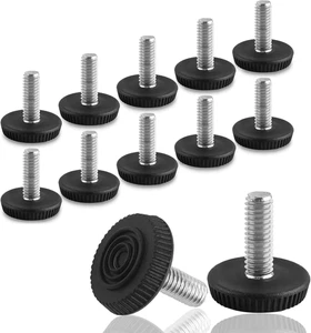 M6 Gewindenivellierer, 12 Stück verstellbare Möbelfüße, Schraubnivellierfüße für - Bild 1 von 12