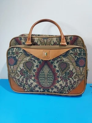 Maletín de mano Hartmann tapiz mensajero portátil de colección con asas con adornos de cuero Foto 1 de 4