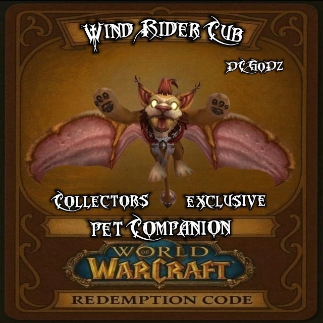 World of Warcraft - Wind Rider Cub Pet Companion 🐾  ✨️ Exclusive 2010 Collab ✨️ - Image 1 of 3