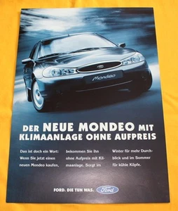 Ford Mondeo Klimaanlage 1997 Prospekt Brochure Catalogue Depliant - Bild 1 von 1