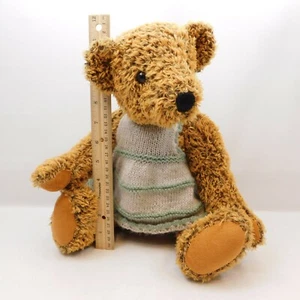 Dan Dee Collector's Choice Teddy Bear Plush Stuffed Animal 16" Brown Fur W/Dress - Picture 1 of 11