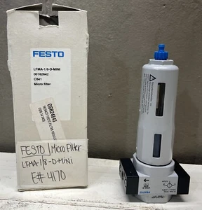 Festo LFMA-D-MINI Micro Filter LFMA-1/8-D-MINI 162642 1/8" NPT 230 PSI 16 Bar - Picture 1 of 4