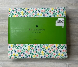 Kate Spade New York komplettes Bettlaken-Set Blume tief 100 % Baumwolle Perkal neu - Bild 1 von 3