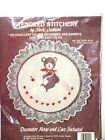 Teddy Bear  Rocking Horse Stenciled Stitchery Hoop Kit