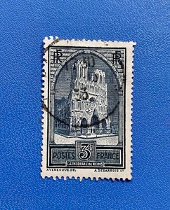 France 1930 SG#472b, 3f Slate-Blue Used Type III Cat £32 - Picture 1 of 3