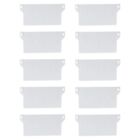 Plastic Base Plate Set Of 10 White Vertical Blind Bottom Weight Slats Accessory
