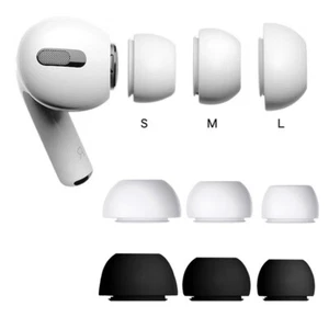 3 Pair For Airpods Pro Silicone Ear Tips Buds Replacement Accessories Cover NEW - Picture 1 of 34