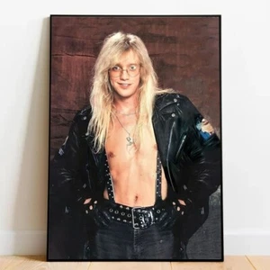 Jani Lane Poster, Vintage 80s Rock Music Wall Decor Poster, No Frame - Picture 1 of 2