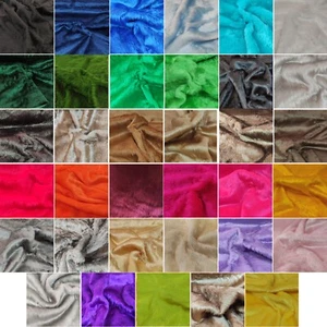 Standard Short Pile Faux Fur Fabric - Multiple Lengths & Colours - W160 / YF2 - Picture 1 of 32