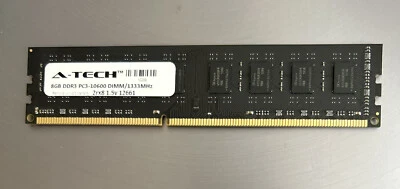 A-Tech PC3-10600 Desktop 8GB (DIMM) 1333 MHz DDR3 Non ECC Memory (EB3-SP00071) - Image 1 of 2