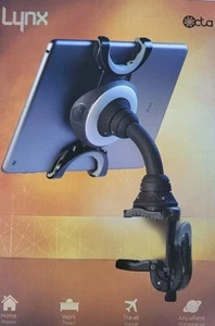 OCTA Lynx Ultimate 360° iPad Holder & Companion for Home, Black and Silver - Picture 1 of 4