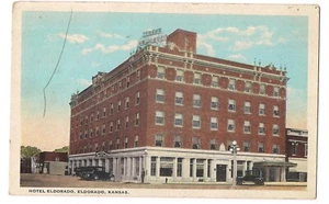 HOTEL ELDORADO El Dorado  Kansas  KS Postcard WB 1933 - Picture 1 of 2