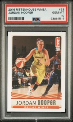 2016 Rittenhouse WNBA PSA 10 Jordan Hooper Dallas Wings Nebraska Cornhuskers - Image 1 of 2
