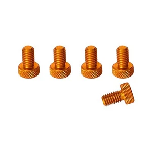 PrecisionGeek - flache Rändelschrauben M3 x 10 mm (5er Set) - orange - Bild 1 von 1
