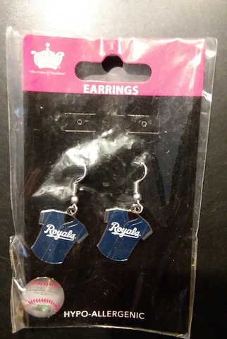 Kansas City Royals Womens Hanging Earrings "NEW" Cover