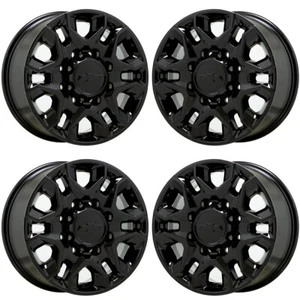 18" Chevrolet Silverado 2500 3500 Gloss Black wheels Factory OEM 5959 EXCHANGE - Picture 1 of 8