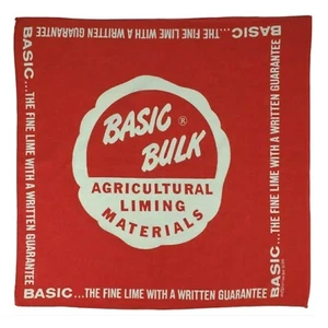 Bandana vintage Hankercheif base bulk agricoltura liming fattoria rurale America  - Foto 1 di 9