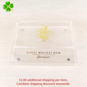 Diesel Whiskey Row Founder Boxergrail Transparent Cigar Box 8.25" x 6.5" x 1.25" - Picture 1 of 12