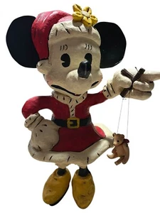 Disney Poliwoggs Minnie Mouse Weihnachten Marionette Figur 9 Zoll - Bild 1 von 9