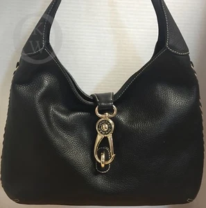 *Dooney & Bourke*Cosido con látigo*NEGRO*Bolso de hombro Hobo 17324H S137 - Imagen 1 de 6