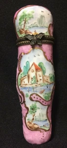 Chamart rosa landschaftlich reizvoll Waschtisch Kommode Schmuck Box Vintage - Bild 1 von 11
