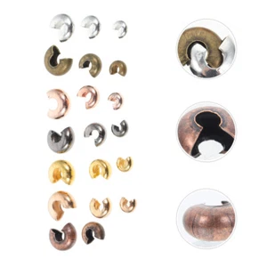 300 Pcs Positioning Beads Crimping Sleeve Jewelry Accessories Diy Making - Imagen 1 de 12