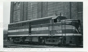 9C203 RP 1960 L&NE LEHIGH & NEW ENGLAND RAILROAD LOCOMOTIVE #706 ARGYL PA - Picture 1 of 1
