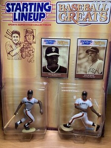 1989 Starting Lineup Baseball Greats HOFers MAYS/MCCOVEY Figures/Cards OGP