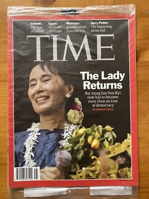 Time Magazine 2010 The Lady Returns Burma Aung San Kyi Harry Potter NEW SEALED - Image 1 of 2